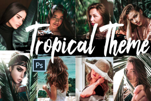 Tropical Theme PS Actions and LUTs Bundle