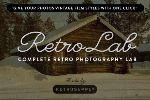 RetroLab Vintage Film Photoshop Actions Bundle
